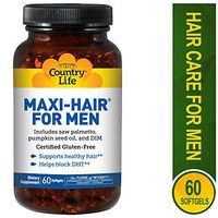 Country Life - Maxi-Hair for Men, with Saw Palmetto and DIM - 60 Softgels