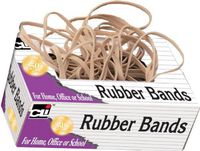 Charles Leonard Rubber Bands, Tissue-style Box, #10, Beige (58110)