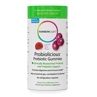 Rainbow Light Probiolicious Probiotic Gummies with Prebiotic Support - Helps Support Digestion & Gastrointestinal Health - 50 Count (packaging may vary)