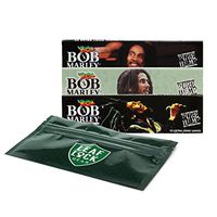 Bob Marley King Size Hemp Rolling Papers (3 Packs) with Leaf Lock Gear Smell Proof Pouch