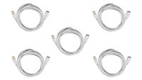 C&E 5 PCS USB 2.0 A Male to A Female Extension 28 OR 24AWG Cable (Gold Plated) White 15 Feet, CNE607740