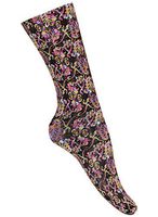 Celeste Stein Compression Socks Black Abstract One Size