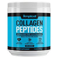 Collagen Powder – Grass Fed Collagen Peptides with Aminos - Promotes Healthy Skin & Nails - Bone & Joint Support - Collagen Hydrolysate - Hydroylzed Collagen Powder, Unflavoured, Non GMO, Easy Mix