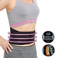 Wellbeing Self-heating Magnetic Therapy Support Brace Removable Adjustable Back Waist Belt Lumbar Lower Massage Pain Relief Heated Support Pads for Women and Men Black (XL)