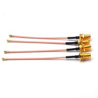 Padarsey 4 Pcs RF U.FL(IPEX/IPX) Mini PCI to SMA Female Pigtail Antenna Wi-Fi Coaxial RG-178 Low Loss Cable (4 inch (10 cm))
