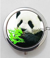 BlackKey Panda Animal 3-Compartment Decorative Pocket Gift Box Case Organizer for Pill, Color 1 -379