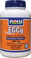 Now Foods, EGCg, Green Tea Extract, 400 mg, 180 Veggie Caps
