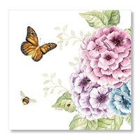 C.R. Gibson TW7-18717 Lenox Butterfly Meadow Disposable Lunch Napkins, 6.5'' W x 6.5'' L, 20pcs
