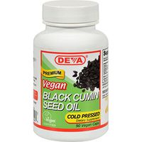 Deva Vegan Vitamins Black Cumin Seed Oil - 90 Vegetarian Capsules - Gluten Free-Dairy Free - Wheat Free-Vegan
