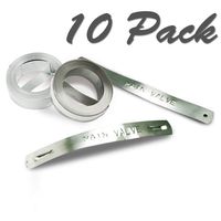 DYMO Metal Labels Non-Adhesive Aluminum Embossing Tape, 1/2-inch, 16-Foot Cassette (Case of 10), (31000)