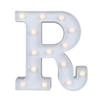 YANROO Light Up LED Letter Marquee Sign Alphabet Letters with Lights for Christmas Wedding Birthday Home Party Battery Powered Night Light Wall Decor (R)