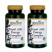 Swanson Royal Jelly Energy Complex 60 Veg Capsules (2 Pack)