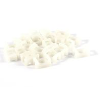 Uxcell Plastic Wire Bundle Cable Tie Mount Saddle Cradle, Off White, 20 Piece