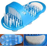 1-Pc Fascinating Popular Clean Brush Massager Slippers Easy to Wash Unisex Skin Pedicure Clean Bath Shoe Colors Blue
