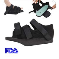 Denshine 1 PC Post Op Shoe Adjustable Walker Boot Rehabilitation Shoe One Foot Support Brace Health Care Mesh Shoe Front Decompression Unisex Shoe (M (Size 10.6 inch, Unisex))