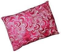 Microwavable Corn Filled Heating Pad and Cold Pack/Washable 100% Cotton Cover (7.5"Wx11"L, Mosaic - Raspberry)
