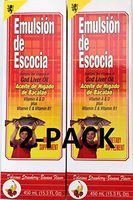 Emulsion De Escocia Strawberry Banana 15.3 Oz. Cod Liver Oil 2-Pack