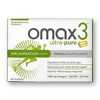 Omax3 Omega 3 Ultra Pure Fish Oil Supplements - 60 Softgels