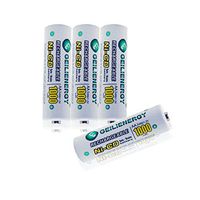 GEILIENERGY Solar Light Batteries AA NiCd AA 1000mAh 1.2V Rechargeable Batteries for Solar Lamp,Garden Lights,Remotes,Mice (Pack of 4)