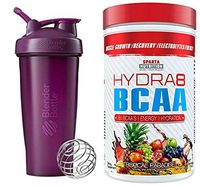 28 Ounce Blender Bottles w/Free Muscle Growth/Recovery/Electrolytes/Energy Powder (Plum)
