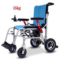 Ultralight Motorized Wheelchair ，15kg One Hand Can Lift Magnesium Alloy ，10AH Lithium Battery Can Be Placed Quickly Folded Place in The Trunk of The Car (Size : One Battery)