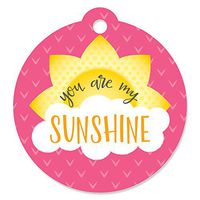 You are My Sunshine - Baby Shower or Birthday Party Favor Gift Tags (Set of 20)