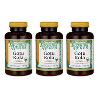 Swanson Gotu Kola (Standardized) 100 Milligrams 120 Capsules (3 Pack)