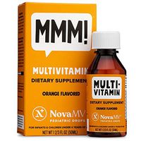 NovaFerrum - NovaMV Multivitamin for Infants and Toddlers - 50 mL - Vegan Verified, Natural Fruit Flavors, Natural Sweeteners, Sugar-Free, Gluten-Free.