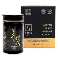 GeumHeuk Korean Panax Black Ginseng 240g - 100% Black Ginseng - Boost Immunity and Promote Enhance Immunity, Mental Performance, Stamina, Energy Health