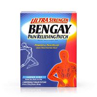 BENGAY Ultra Strength Pain Relieving Patches Large Size 4 Each (Pack of 7)