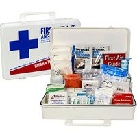 OSHA & ANSI First Aid Kit, 50 Person, 198 Pieces, Indoor/Outdoor Emergency Kit for Office, Home or Car, ANSI 2015 Class B, Types I, II & III, Gasketed for Weather and Moisture Resistance, Made in USA