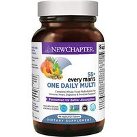 New Chapter Multivitamin for Men 50 Plus - Every Man's One Daily 55+ with Fermented Probiotics + Whole Foods + Astaxanthin + Organic Non-GMO Ingredients -48ct
