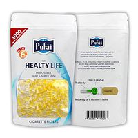 Pufai Slim Cigarette Filters Compatible 5mm 6mm Ultra Slim 1000 Piece 1 Pack