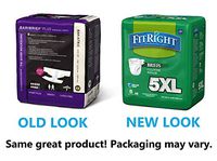 Medline BARIBRIEFPLUS Baribrief Plus Bariatric Briefs, 90"-106", Bariatric, Beige (Pack of 32) ( Pack May Vary )