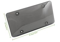 BLVD-LPF OBEY YOUR LUXURY Tinted Clear Smoked Unbreakable License Plate Shields - 2-Pack Novelty/License Plate Tint Smoke Bubble Covers