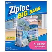Ziploc Jumbo Big Bags 3 ea (Pack - 3)