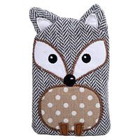 Bodico Warm and Cozy Novelty Wolf Hot Water Bottle, 1L, Grey