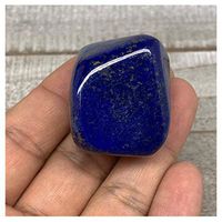 53.7g, 1.4"x1.2"x1", Natural Untreated Small Lapis Lazuli Tumbled Glassy Polished Gemstone, Freeform, Metaphysical, Healing Stone, F2837