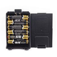 BAOFENG 6xAAA Battery Case Shell for Portable UV-5R Series Radio Two Way Transceiver Walkie Talkie (Black)