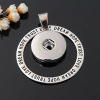 2017 NEW Crystal Alloy Pendant for Fit Noosa Necklace Snap Chunk Button A307 Beautiful Cute Stylish Simple Cheap Elegant Jewerly Fashionable Beads Accessory