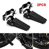 Frames & Fittings Hot 2pcs Motorbike Shock-Absorb Pedal Motorcycle Front Back Modification Pedal Replacement JLD - (Color: Black)