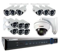 Lorex 16 Channel HD 720p Security System with 2TB HDD, 12 HD Cameras, and 1 12X Zoom HD PTZ Camera