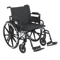 PLA422FBDAAR-SF - Viper Plus GT Wheelchair with Flip Back Removable Adjustable Desk Arms, Swing away Footrests, 22 Seat