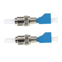 2X ST Male to LC Female Fiber Optical Single Mode Simplex Adapters Converters Connectors