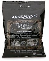 Jakemans Throat & Chest Lozenges, Anise Menthol 30 ea (Pack of 2)