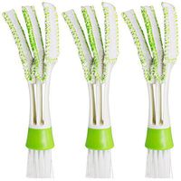 GardenHelper Multi-function Mini Duster for Car Air Vent, Automotive Air Conditioner Cleaner and Brush, Dust Collector Cleaning Cloth Tool for Keyboard Window Leaves Blinds Shutter (3)