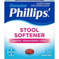 Phillips Stool Softener Liqui-Gels 30-Count (Pack of 6)