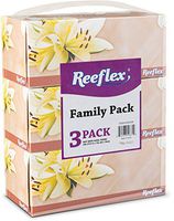 Reeflex Facial Tissues 230 Per Box 8" X 7" Size, Soft, Smooth, 2 Ply, Great for Home, Office, Store, School, Bathroom, Or in Your Car Family Pack (3 Facial Tissue Boxes)