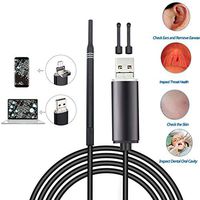 JM-D USB Otoscope HD Ear Endoscope Camera Digital Ear Cleaning Otoscope, Safe Earwax Cleaner Earpick Tool for iPhone iOS Android Windows Mac