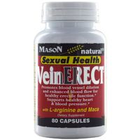Mason Natural VeinErect with L-Arginine & Maca – 80 Capsules